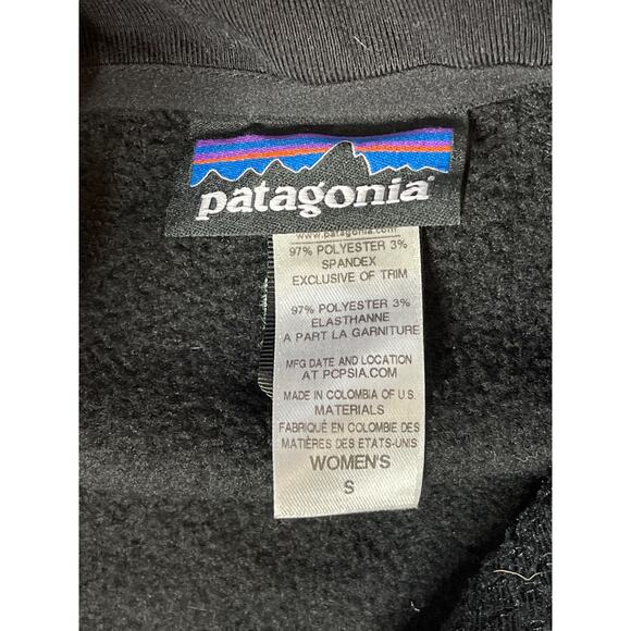 Patagonia Regulator Womens Sz S Small Black Polartec Fleece Full Zip Sweatshirt - Picture 3 of 9